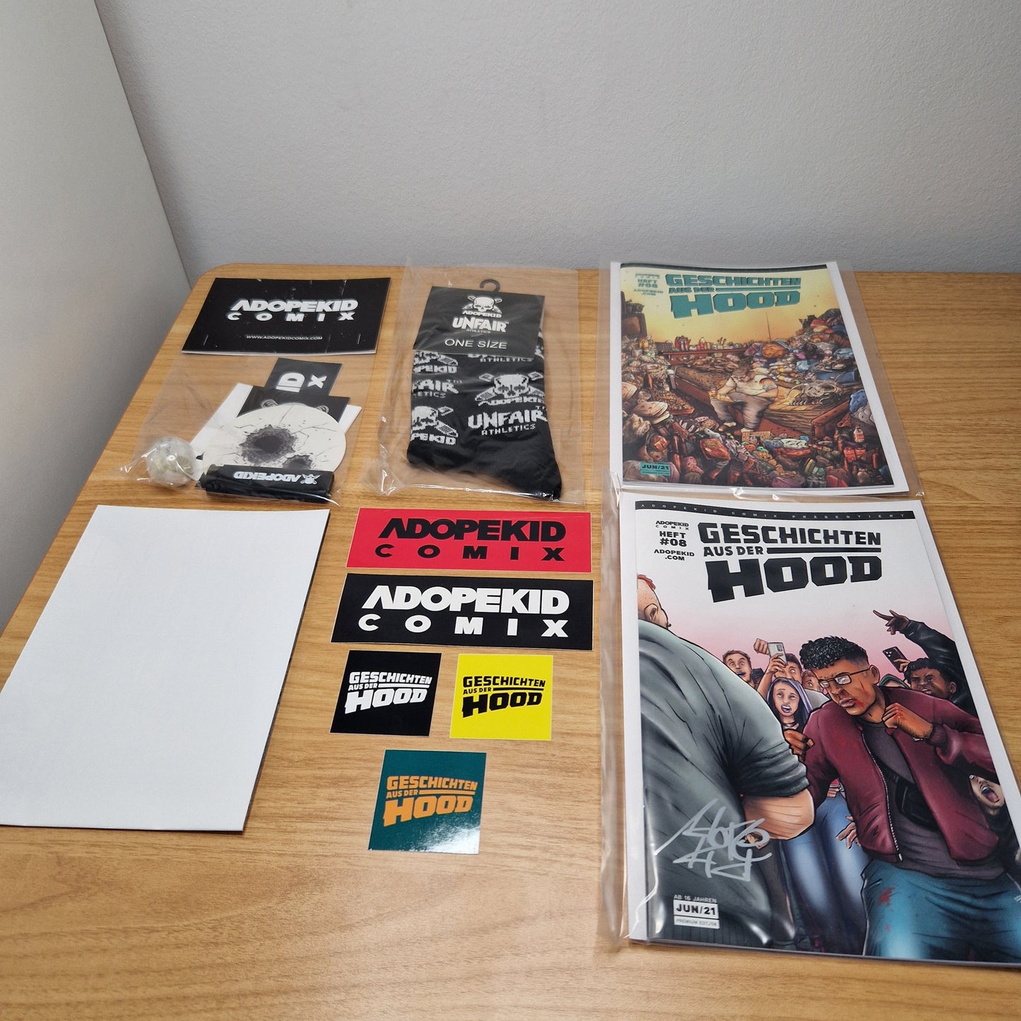 Comics	Adopekid Comix	#08	Geschichten aus der Hood	Premium Box Edition