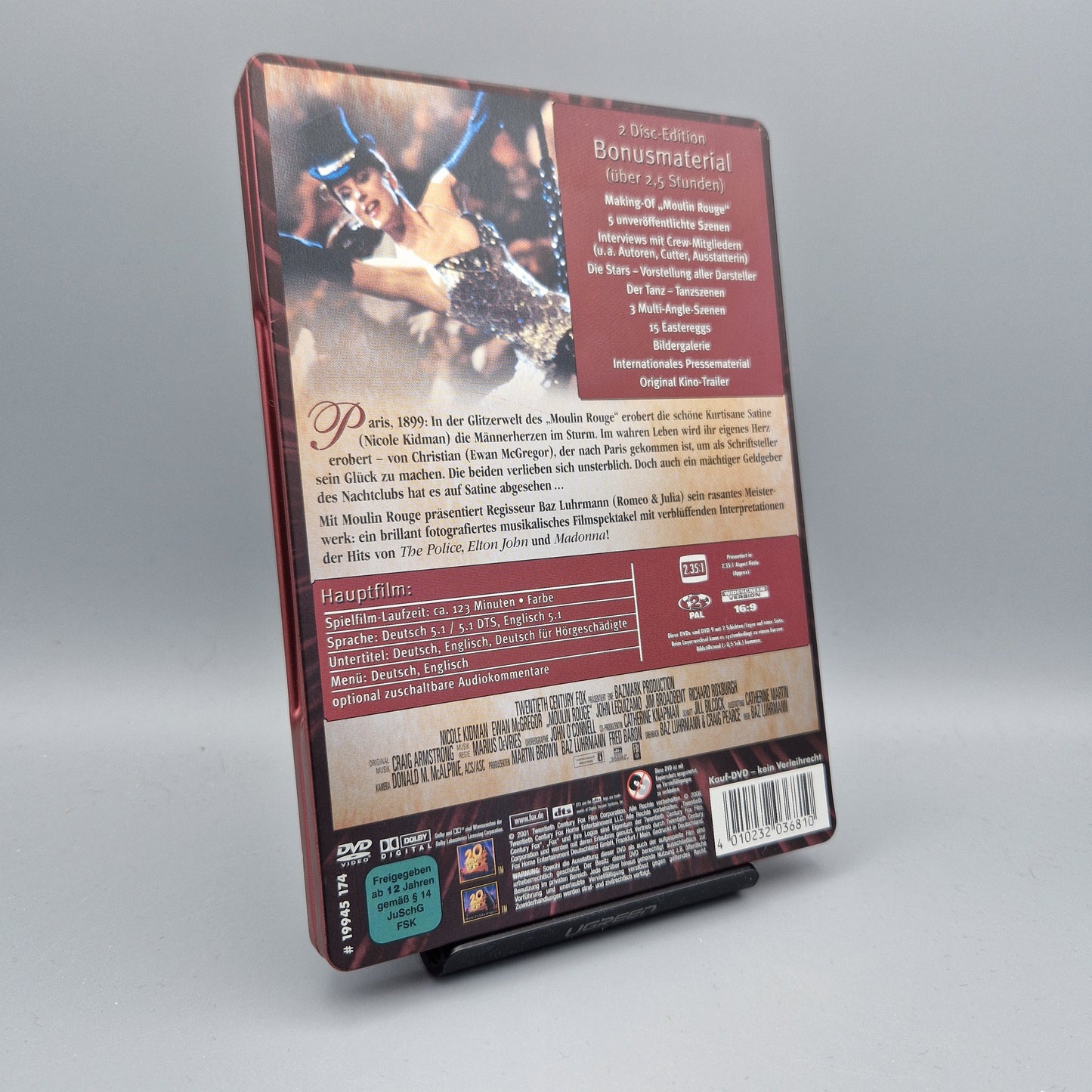 DVD Film: Moulin Rouge	Steelbook	Special Edition	Zustand:	Gut
