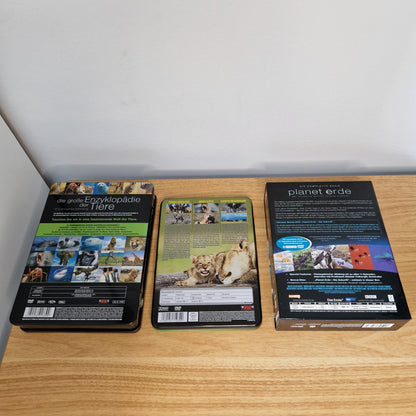DVD Doku Bundle: Planet Erde, Paradies für Tiere und Enzyklopädie der Tiere			Zustand:	Gut