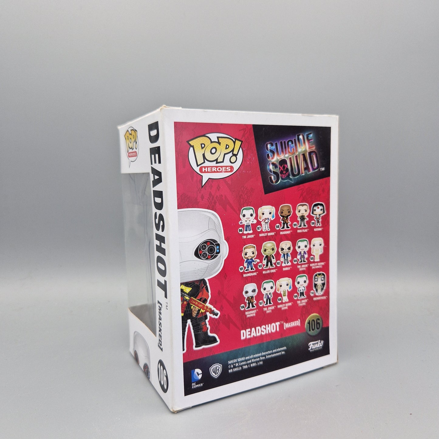 Funko Pop! Heroes	DC Comics Suicide Squad	#106 Deadshot (Masked)			Zustand:	Gut