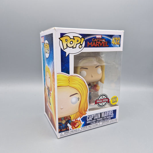 Funko Pop! Marvel #432	Captain Marvel	Special Edition	Glows in the Dark