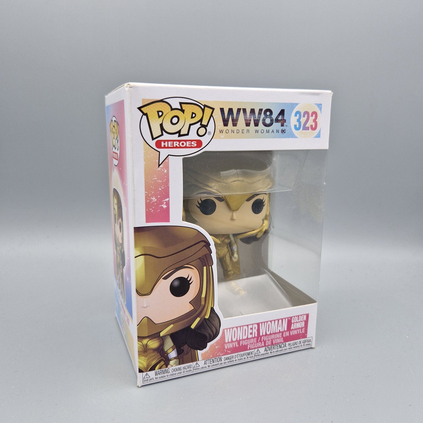 Funko Pop! Heroes	WW 84 	#323	Wonder Woman Golden Armor			Zustand:	Sehr Gut