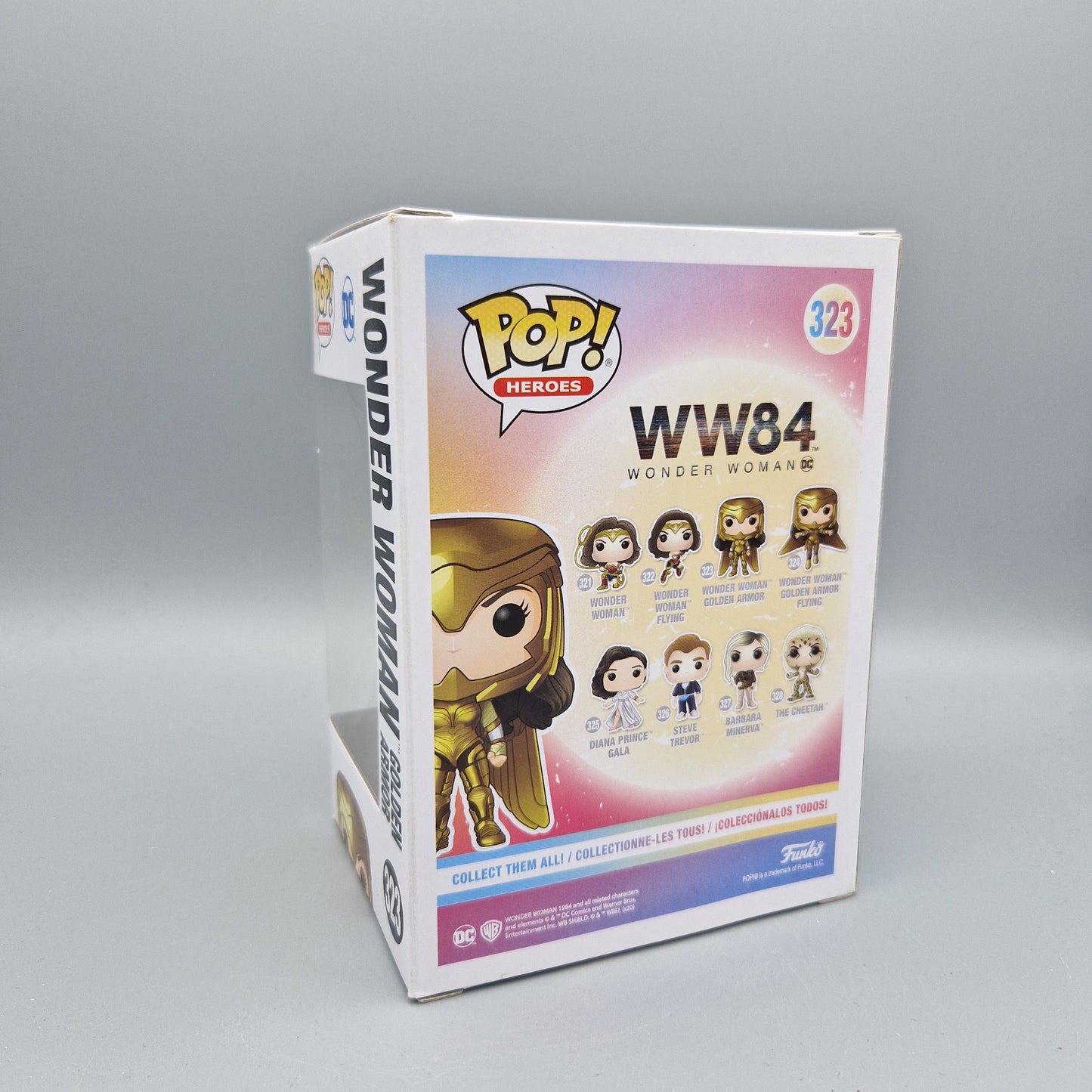 Funko Pop! Heroes	WW 84 	#323	Wonder Woman Golden Armor			Zustand:	Sehr Gut