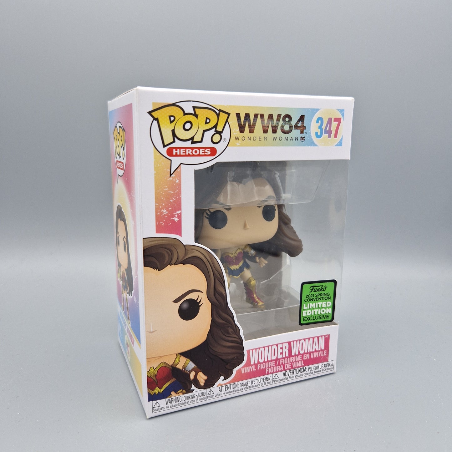 Funko Pop! Heroes	WW 84 	#347	Wonder Woman	2021 Spring Convention