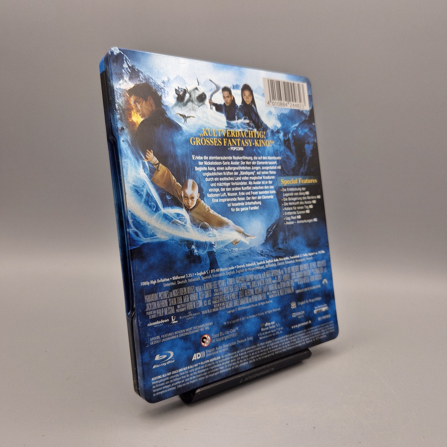 Blu-Ray Film: Die Legende von Aang	Steelbook		Zustand:	Gut
