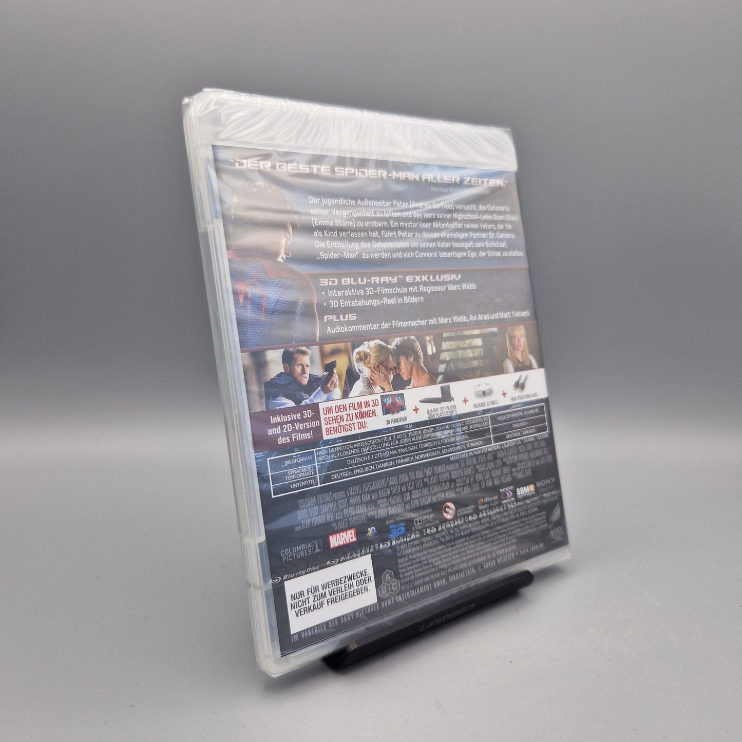 Blu-Ray Film: The Amazing Spider-Man	in 3D und 2D