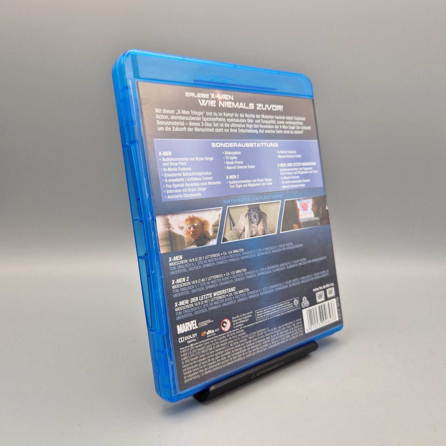 Blu-Ray Film: Marvel X-Men Trilogie			Zustand:	Sehr Gut