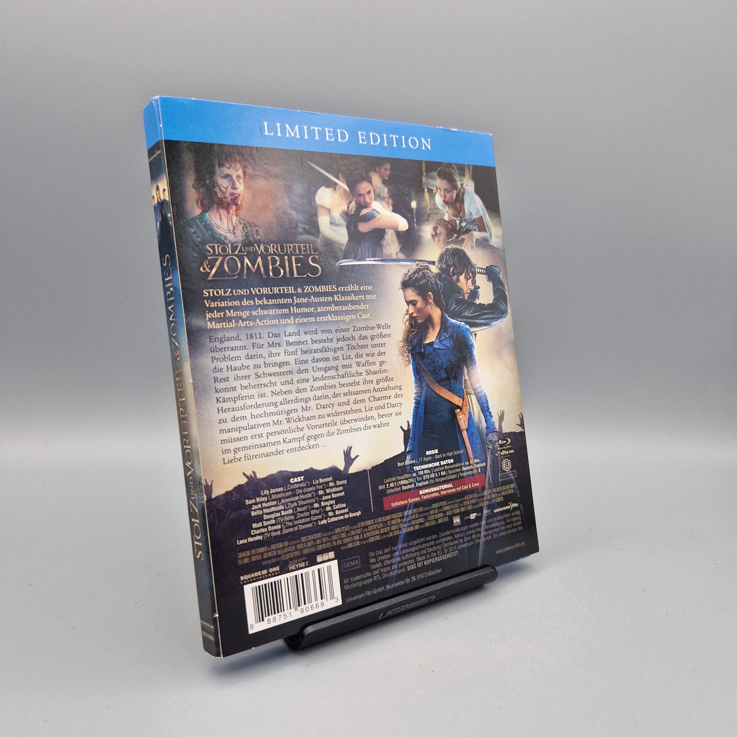 Blu-Ray Film: Stolz und Vorurteil & Zombies	Limited Edition