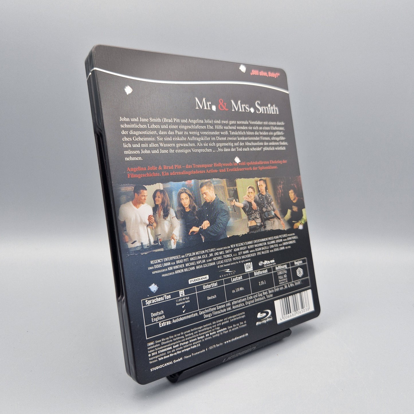 Blu-Ray Film: Mr. & Mrs. Smith	Steelbook	Collection	Zustand:	Gut