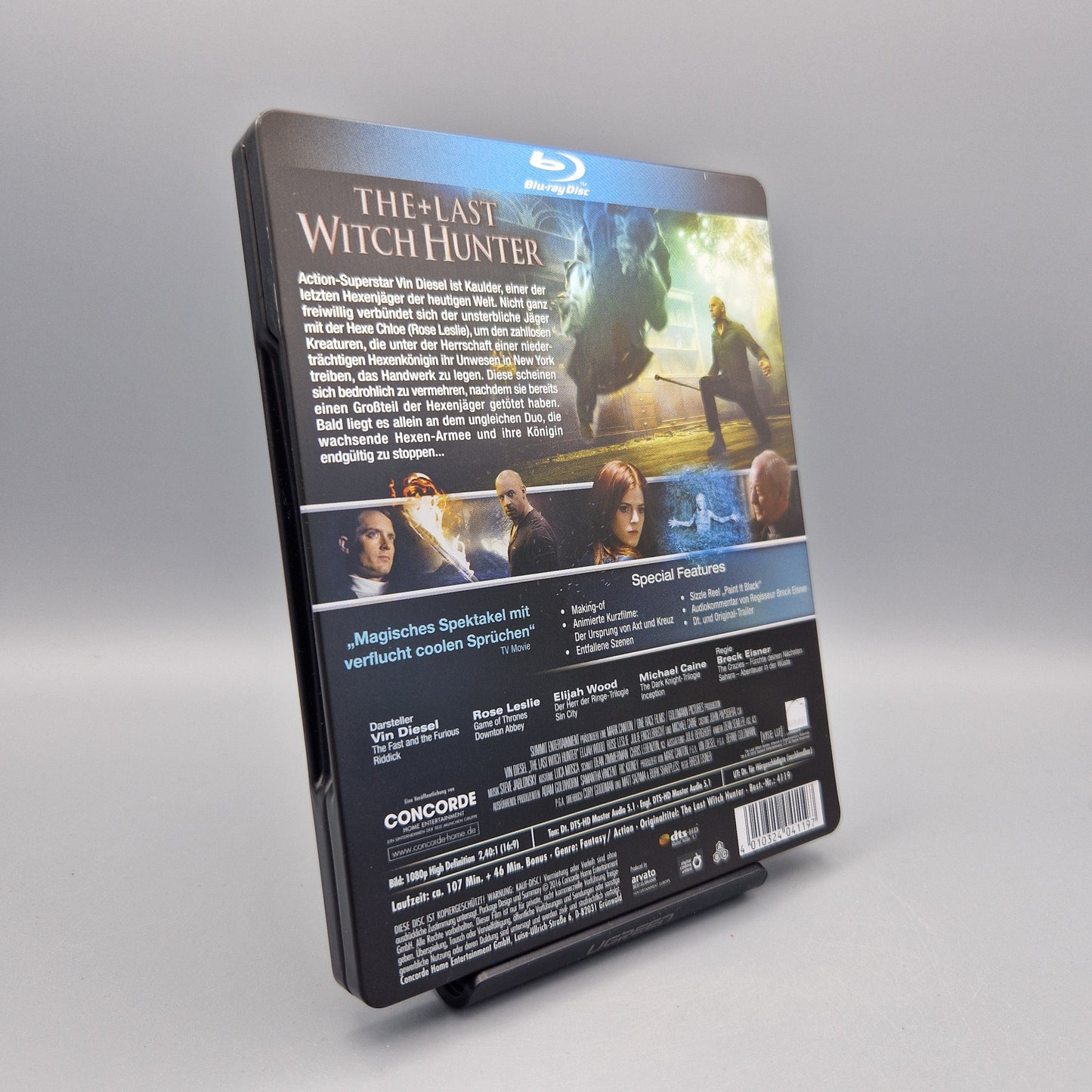 Blu-Ray Film: The Last Witch Hunter	Steelbook	Vin Diesel	Zustand:	Sehr Gut
