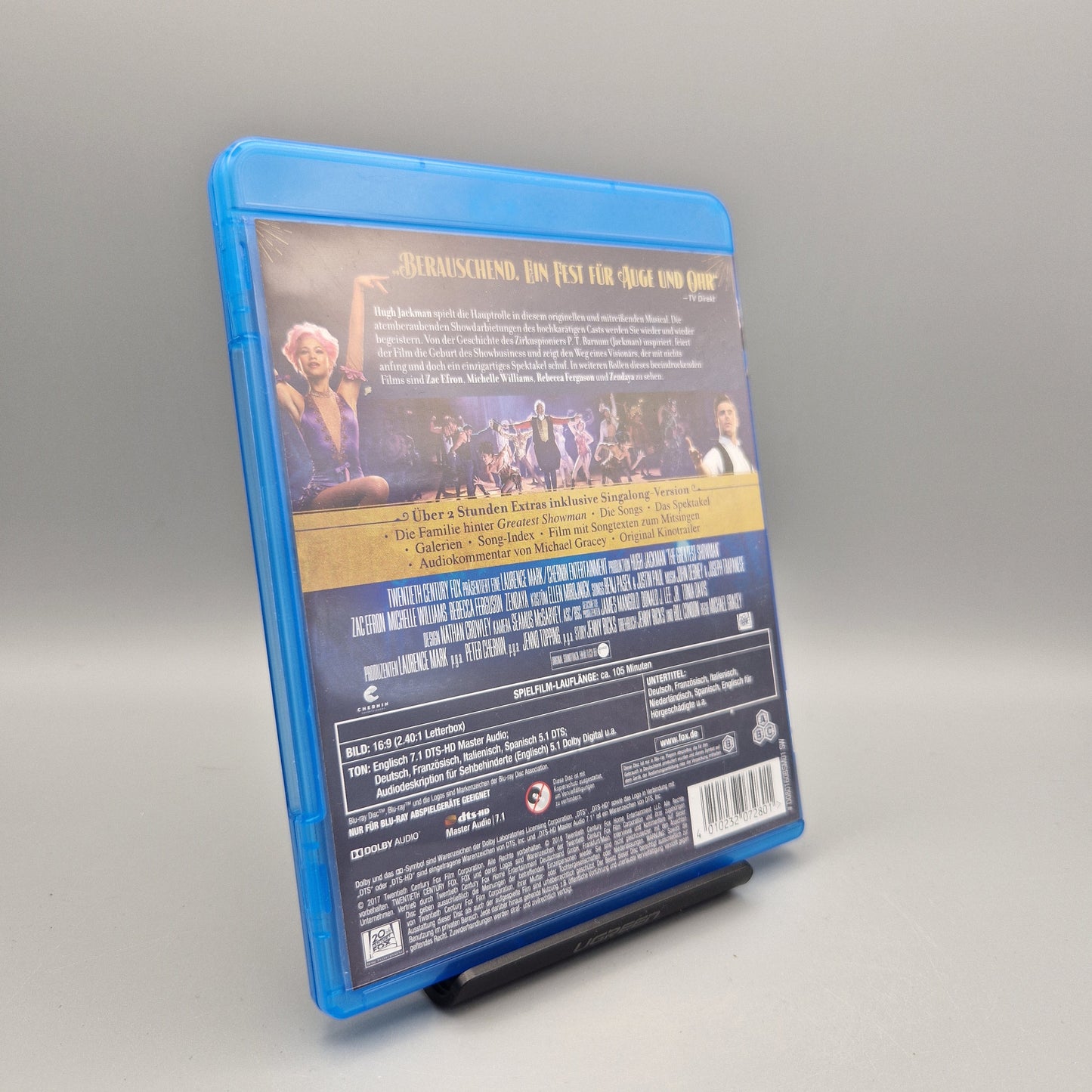 Blu-Ray Film: Greatest Showman			Zustand:	Sehr Gut