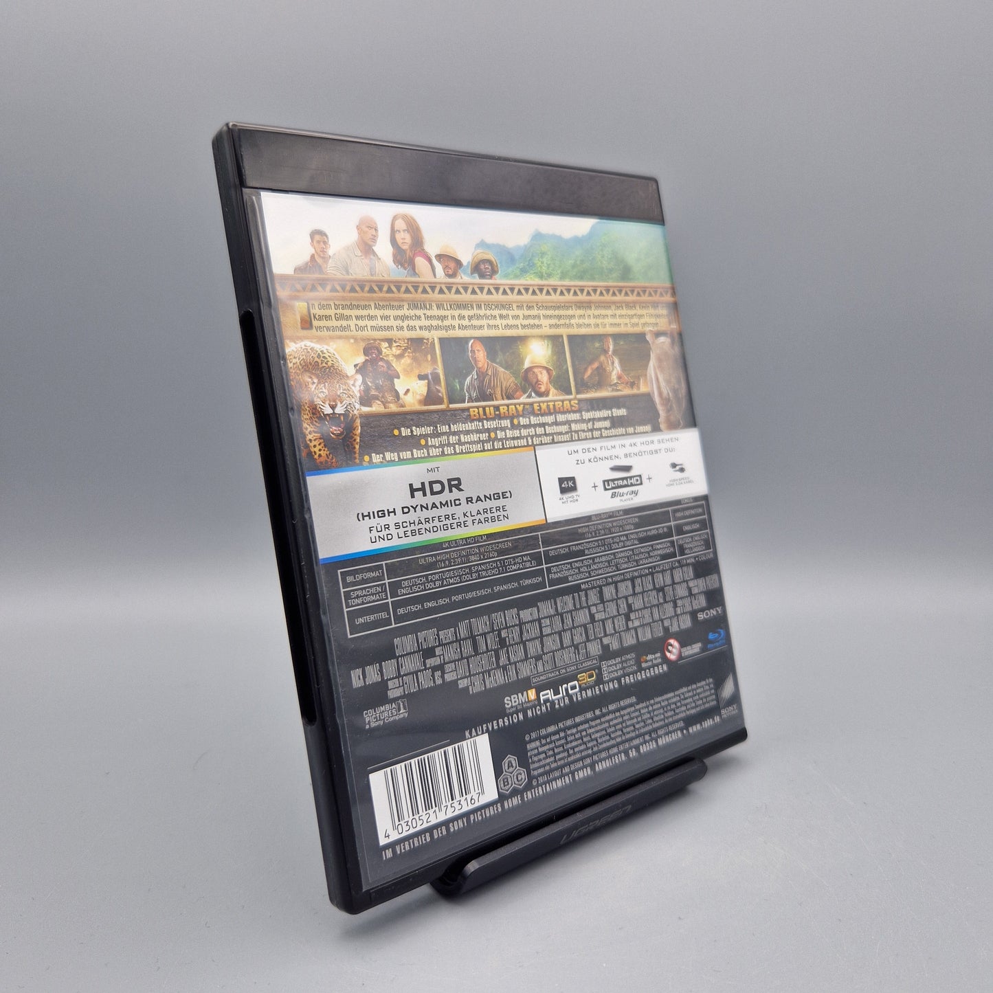 Blu-Ray Film: 4K Ultra HD	Jumanji: Willkommen im Dschungel			Zustand:	Sehr Gut