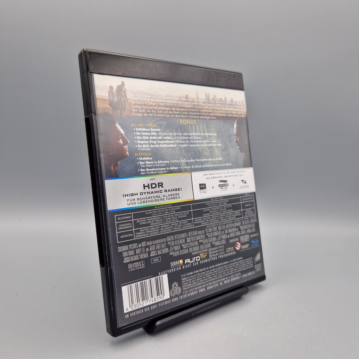 Blu-Ray Film: 4K Ultra HD	Der dunkle Turm		mit Idris Elba	Zustand:	Sehr Gut