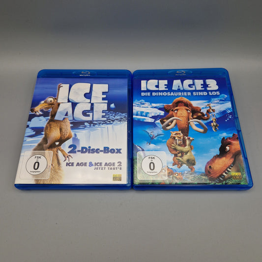 Blu-Ray Film Bundle: Ice Age, Ice Age 2 - Jetzt taut's & Ice Age 3