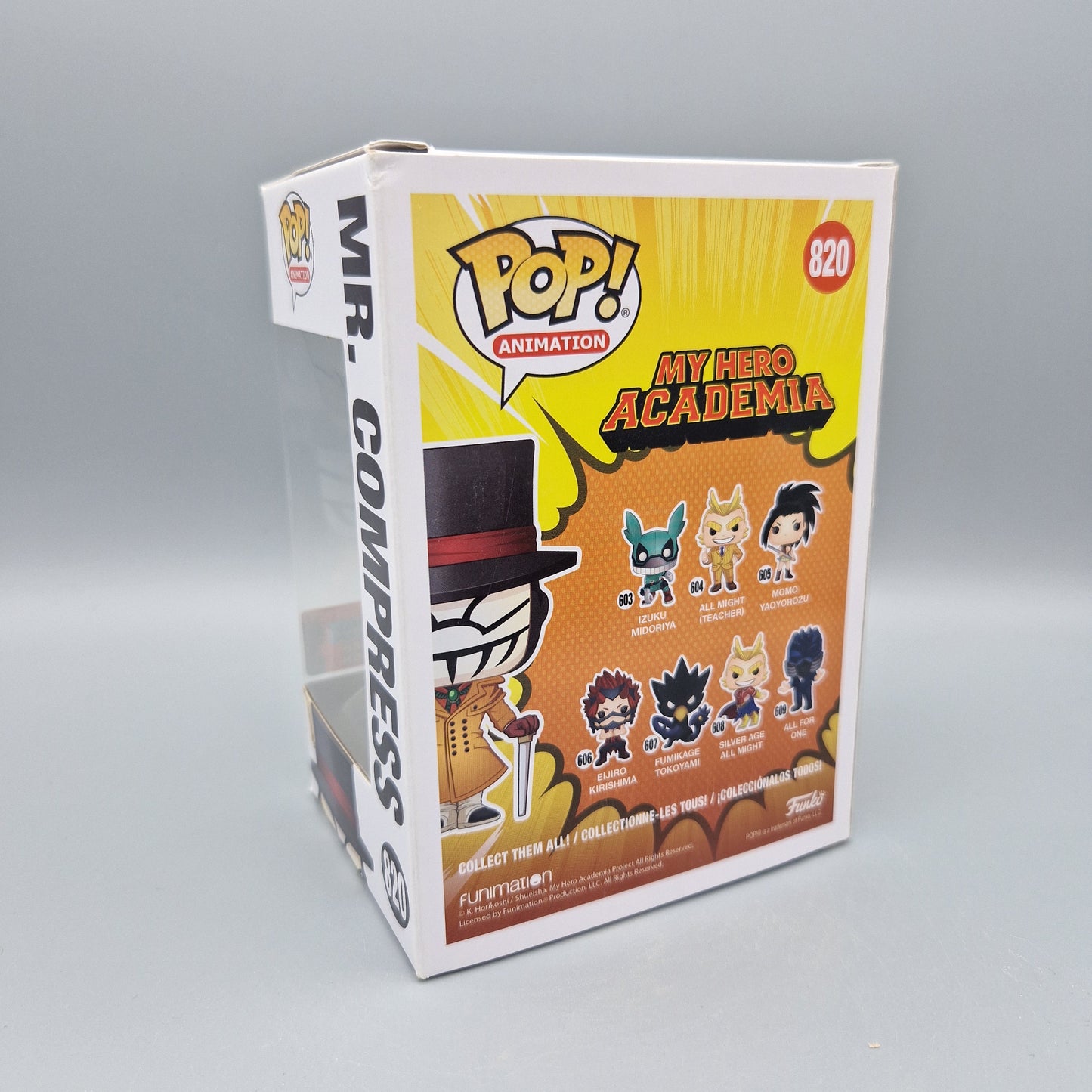 Funko Pop! Animation	My Hero Academia	#820	Mr. Compress	2020 Fall Convention