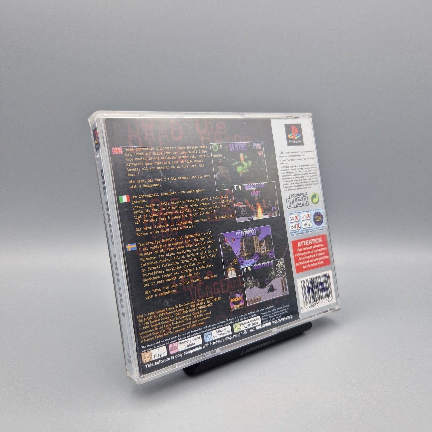 Playstation 1 Spiel: Die Hard Trilogy	Platinum	Englische Ausgabe