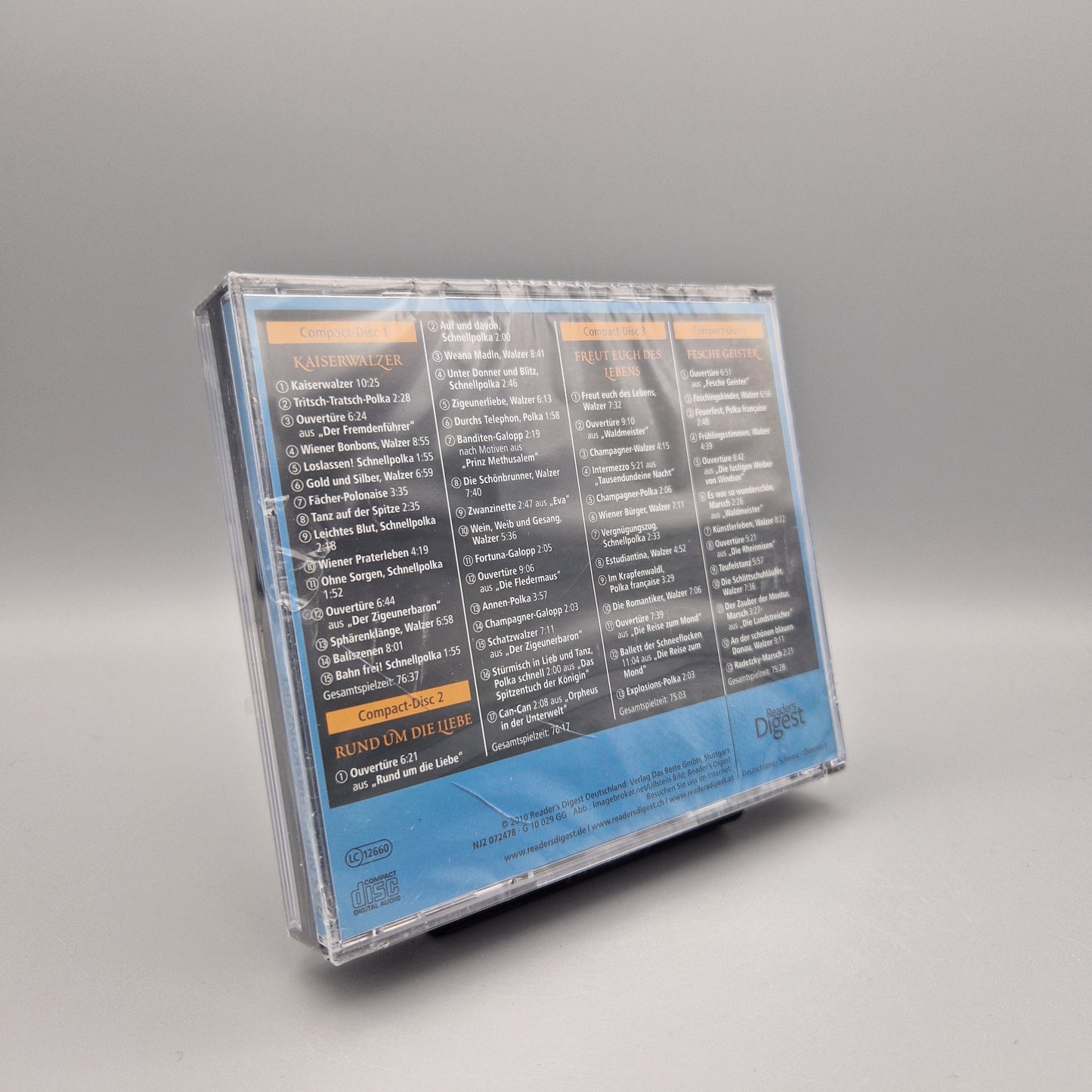 Musik CD: Das Neujahrskonzert - Wiener Melodien erobern die Welt	4 CD's	B-Ware Hülle leicht defekt
