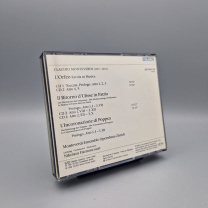Musik CD: Claudio Monteverdi - L'Orfeo, Ulisse, Poppea	4 CD's