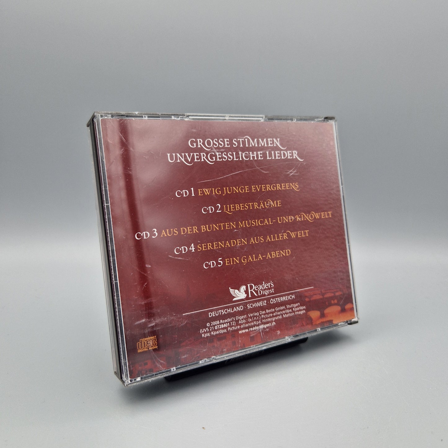 Musik CD: Grosse Stimmen unvergessliche Lieder	5 CD's	Das Beste - Reader's Digest
