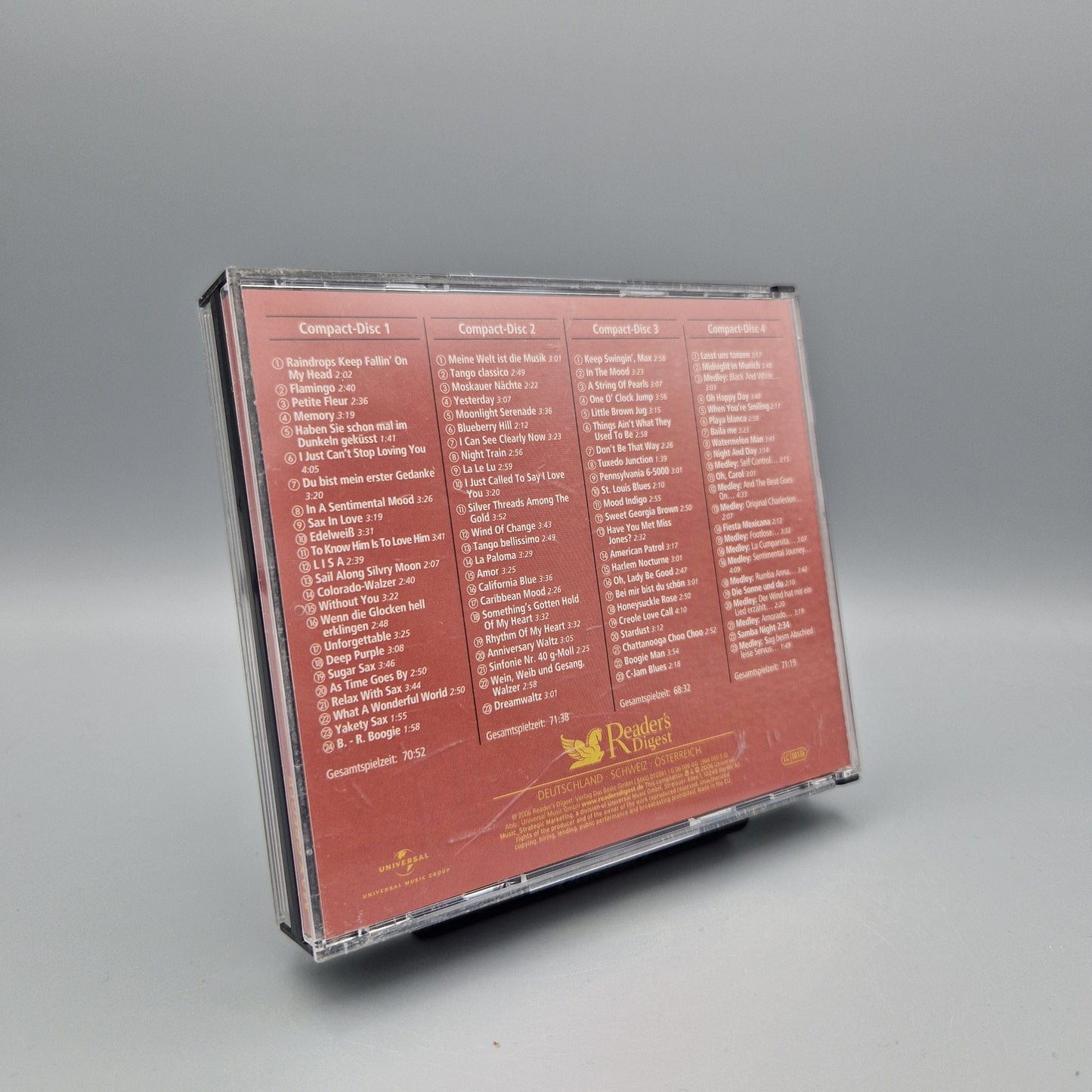 Musik CD: Max Greger - Saxofon ist Trumpf	4 CD's	Das Beste - Reader's Digest