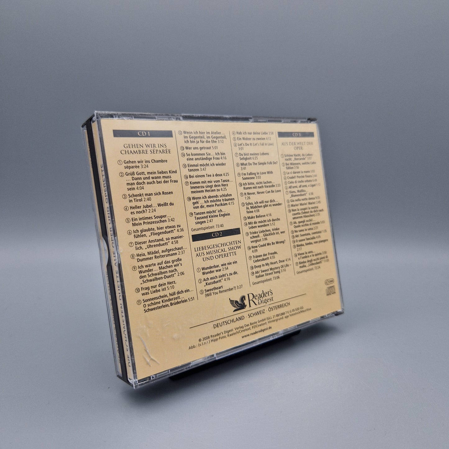 Musik CD: Die Schönsten Duette aus Oper und Operette	3 CD's	Das Beste - Reader's Digest