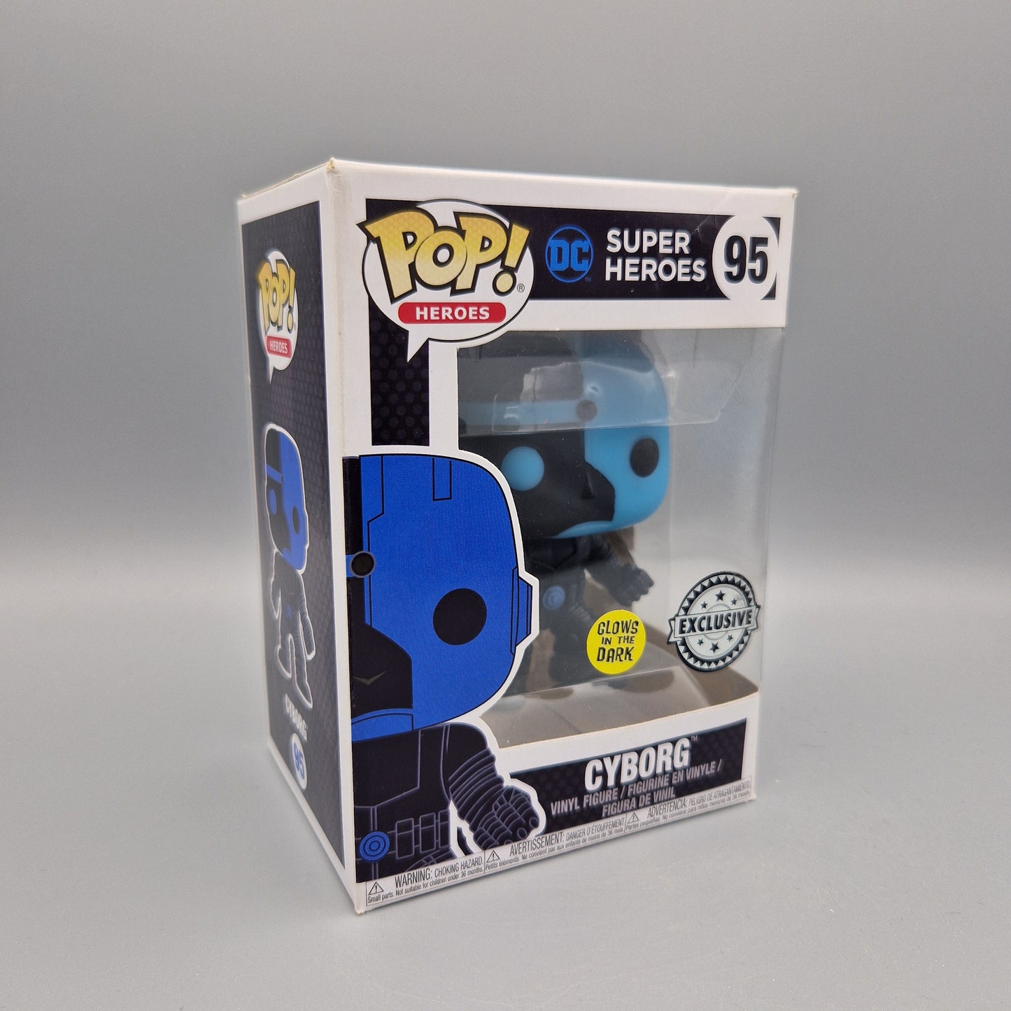 Funko Pop! DC Super Heroes	#95	Cyborg	Glows in the Dark