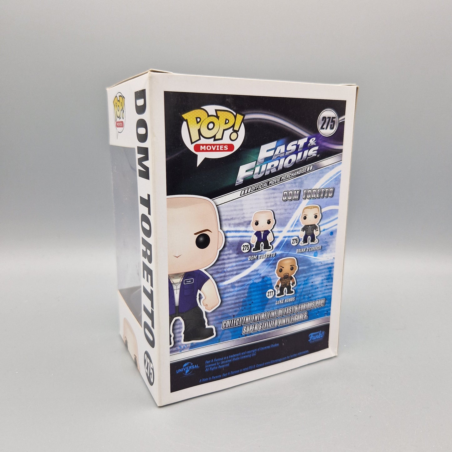 Funko Pop! Movies	Fast & Furious	#275	Dom Toretto		Vinylfigur