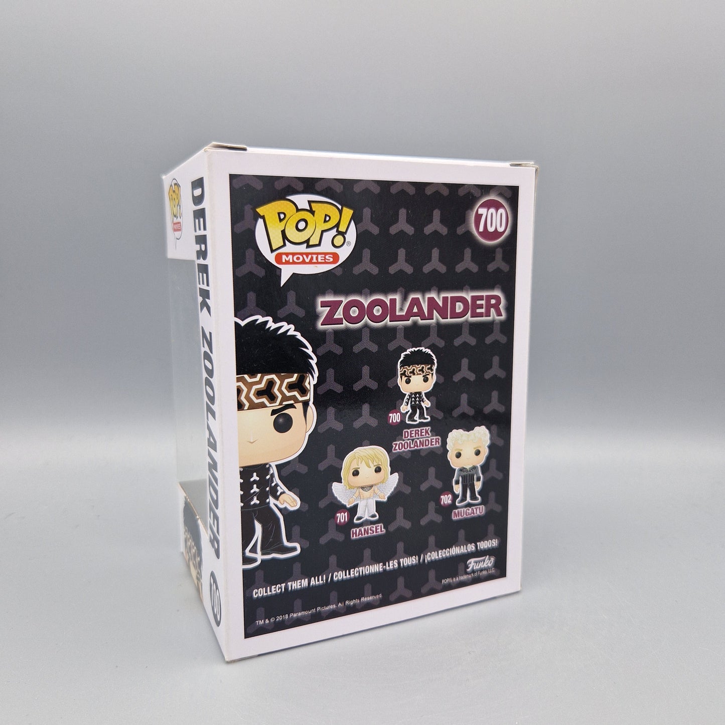 Funko Pop! Movies	Zoolander	#700	Derek Zoolander		Vinylfigur