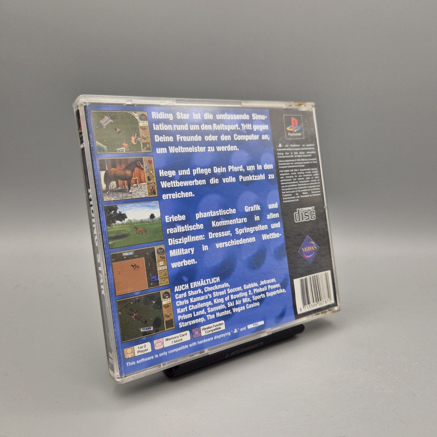 Playstation 1 Spiel: Riding Star			Zustand:	Sehr Gut