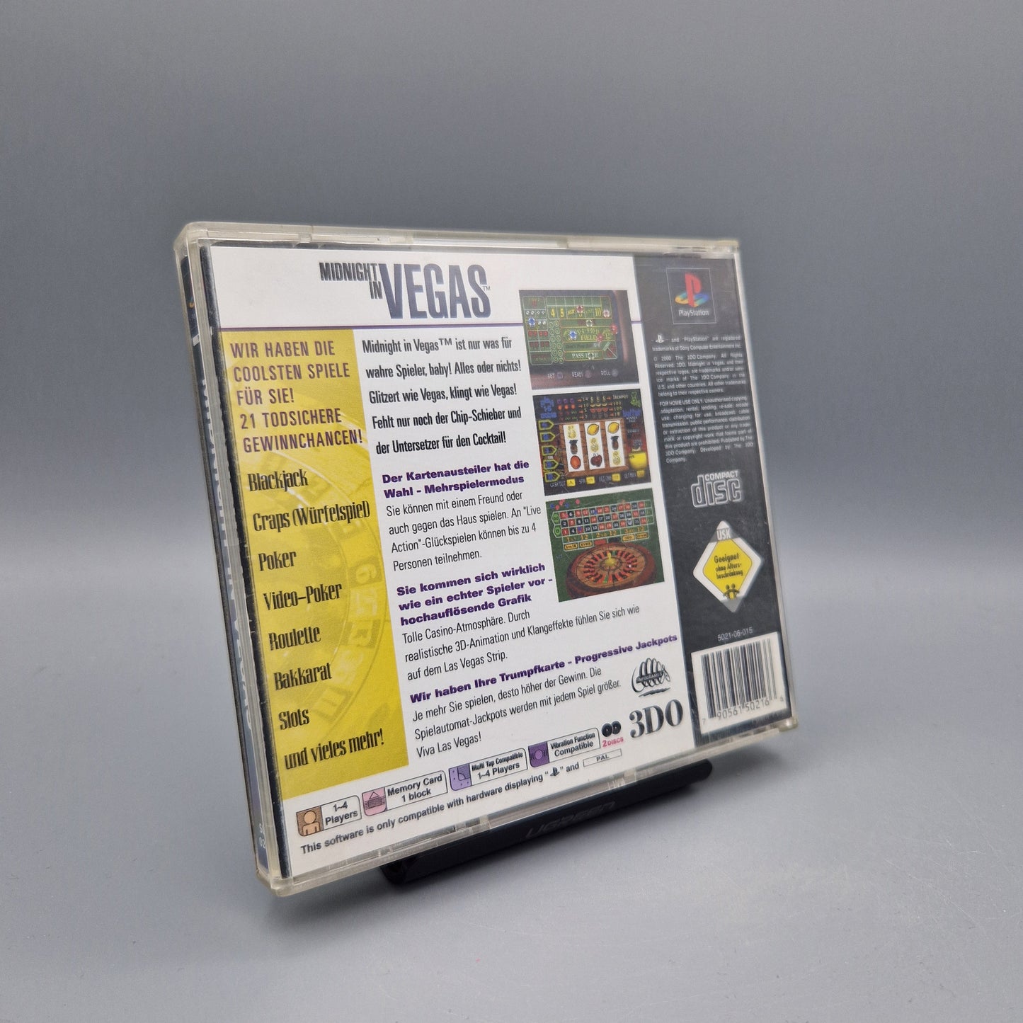 Playstation 1 Spiel: Midnight in Vegas			Zustand:	Gut