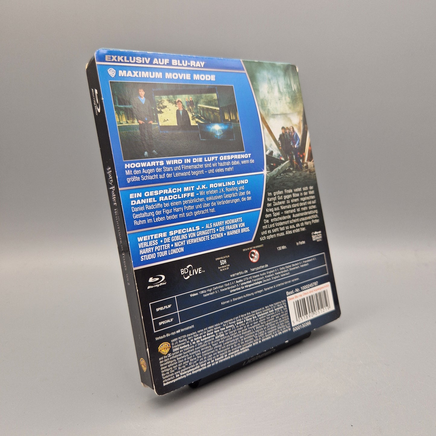 Blu-Ray Film: Harry Potter und die Heiligtümer des Todes - Teil 2	Steelbook