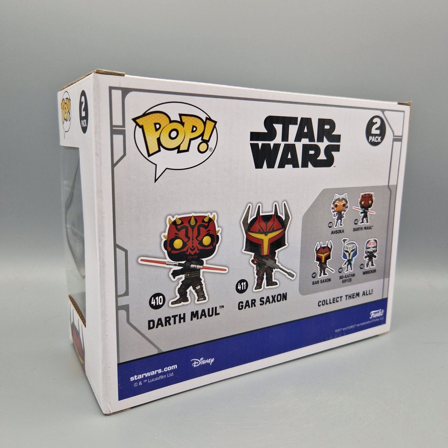 Funko Pop! Star Wars	2 Pack	Darth Maul & Gar Saxon	Glows in the Dark