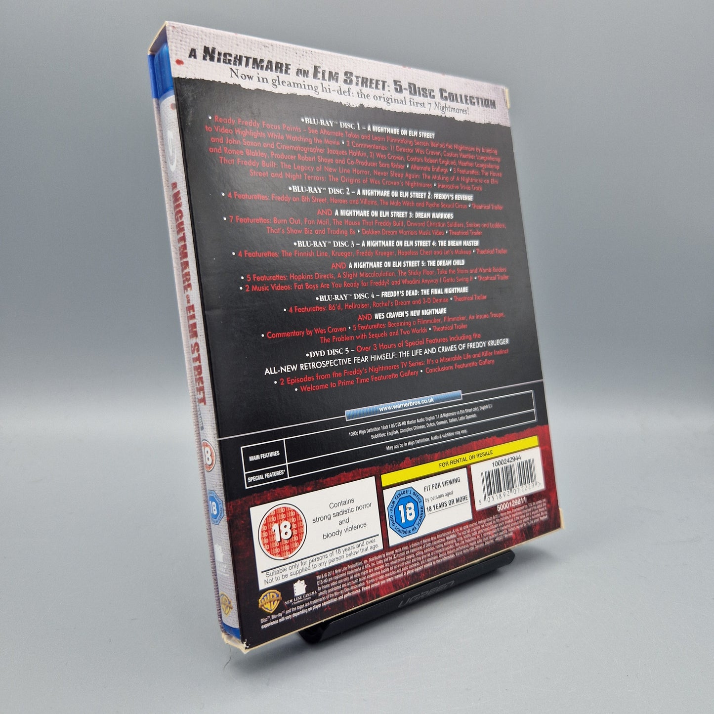 Blu-Ray Film: A Nightmare on Elm Street Collection - 7 Filme		Englische Ausgabe ohne deutschem Ton
