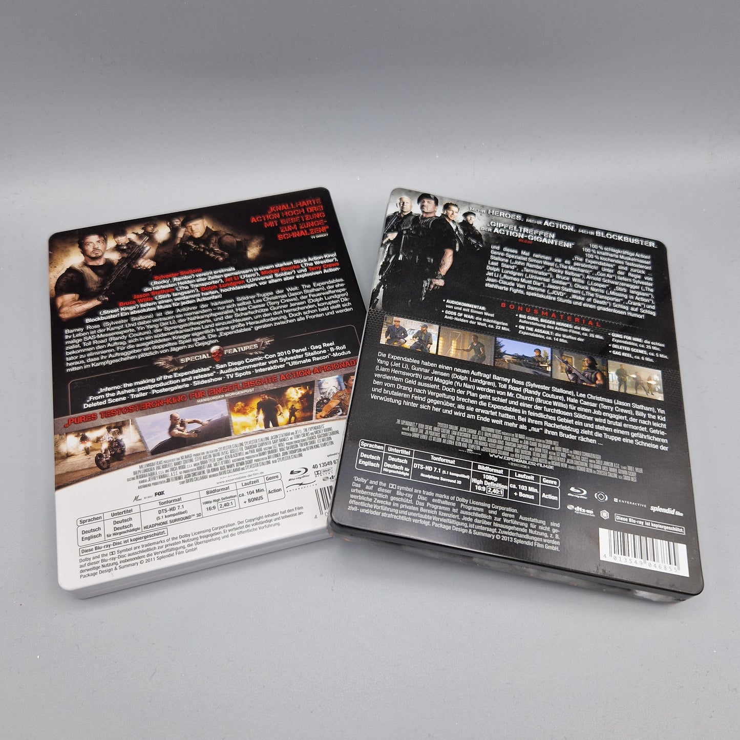 Blu-Ray Film Set: The Expendables 1 und 2	Steelbook