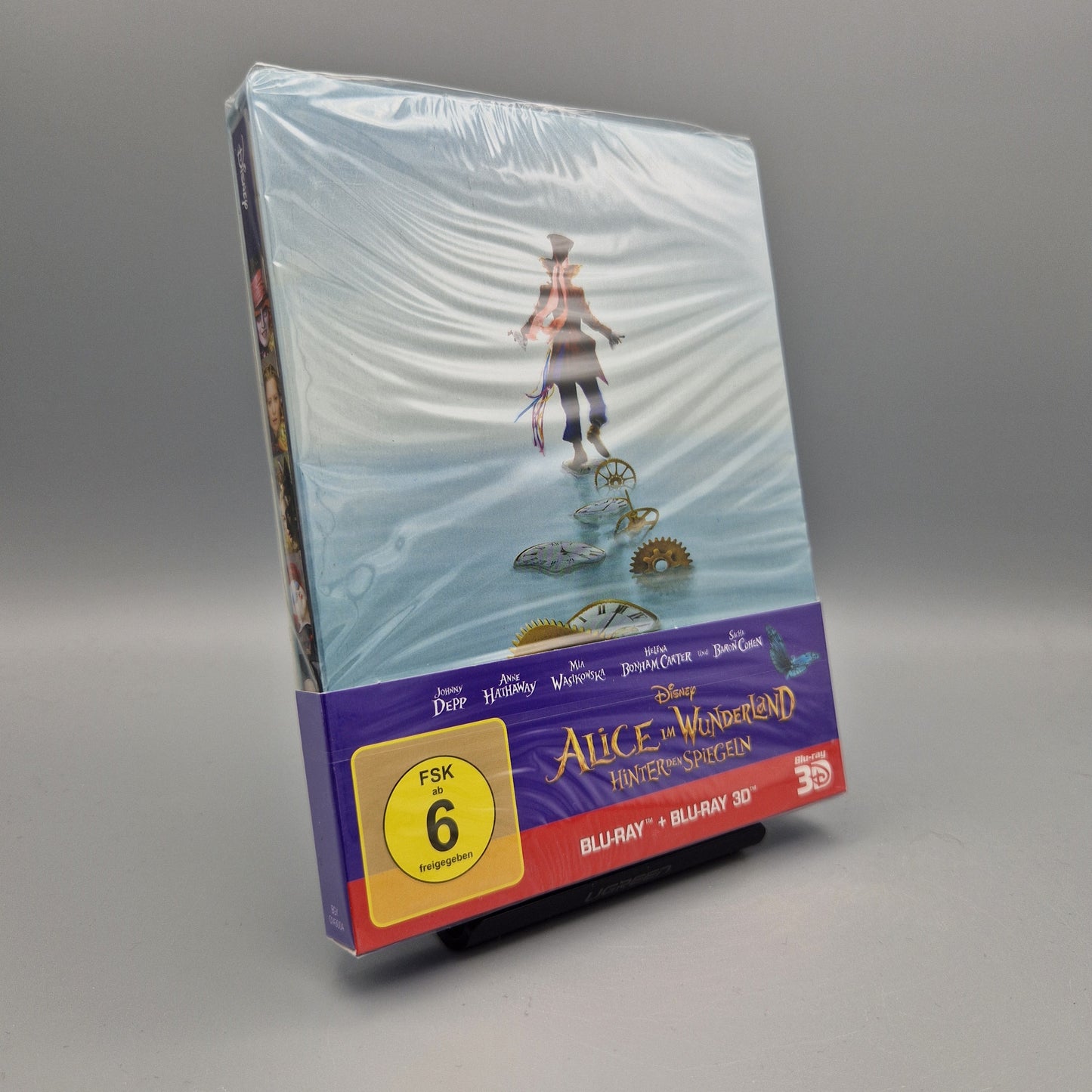 Blu-Ray Film: Disney Alice im Wunderland: Hinter den Spiegeln 3D + 2D	Steelbook NEU
