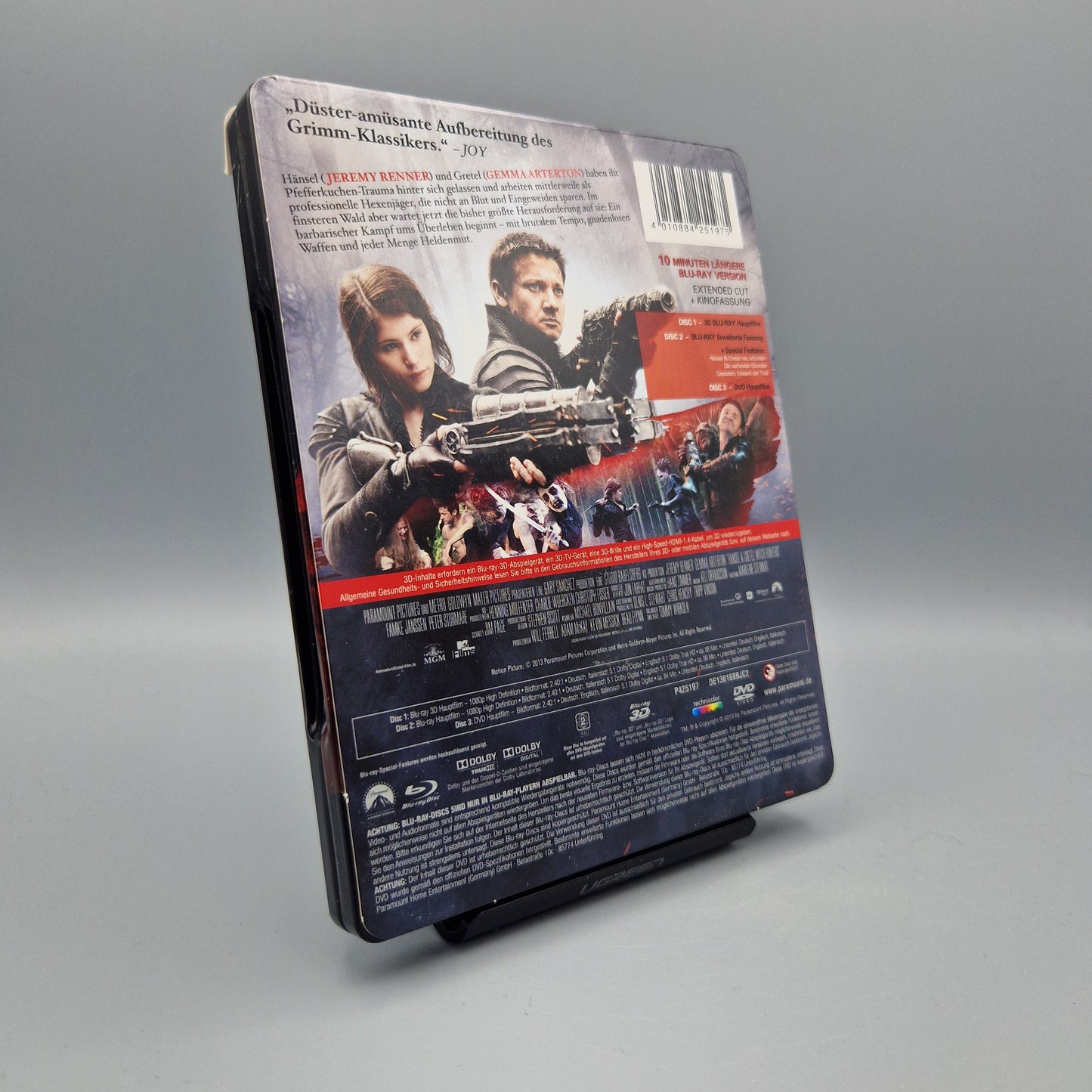 Blu-Ray Film: Hänsel und Gretel: Hexenjäger	Steelbook
