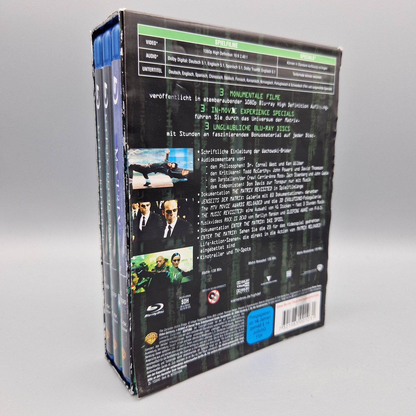 Blu-Ray Film Box: Matrix - The Complete Trilogy