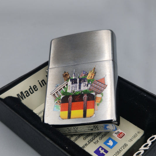 Zippo Feuerzeug German Monuments	D16	Lighter - ungezündet