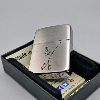Zippo Feuerzeug Golfer	B18	Lighter - ungezündet
