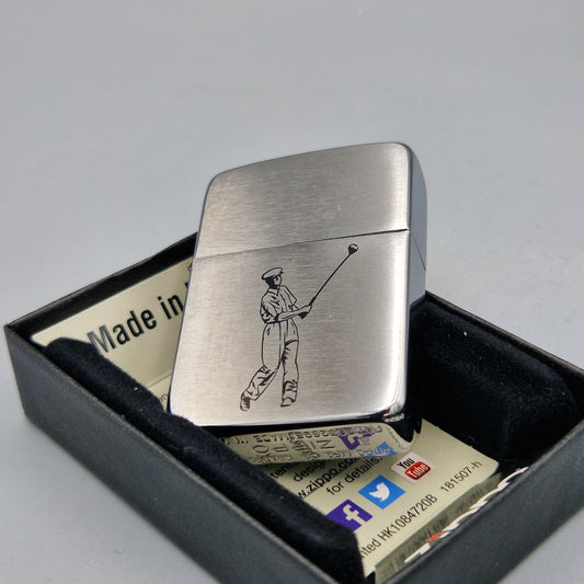 Zippo Feuerzeug Golfer	B18	Lighter - ungezündet