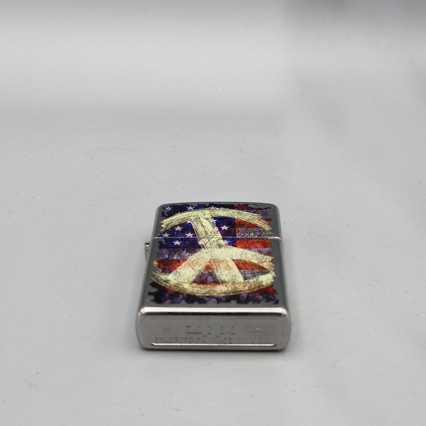 Zippo Feuerzeug US Flag Peace Sign	H17	Lighter - ungezündet - ohne OVP