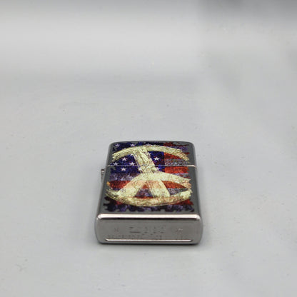 Zippo Feuerzeug US Flag Peace Sign	H17	Lighter - ungezündet - ohne OVP