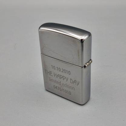 Zippo Feuerzeug 10.10.2010 The Happy Day 0470/1010	B10	Lighter - gebraucht - ohne OVP