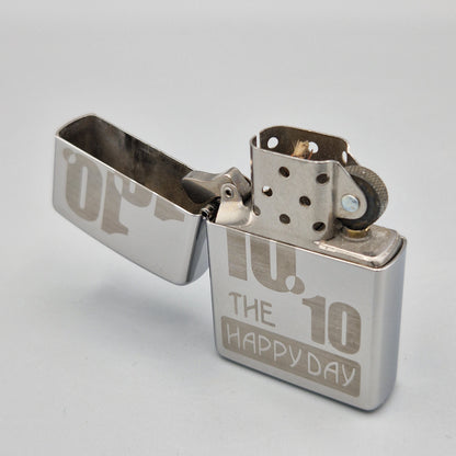 Zippo Feuerzeug 10.10.2010 The Happy Day 0470/1010	B10	Lighter - gebraucht - ohne OVP