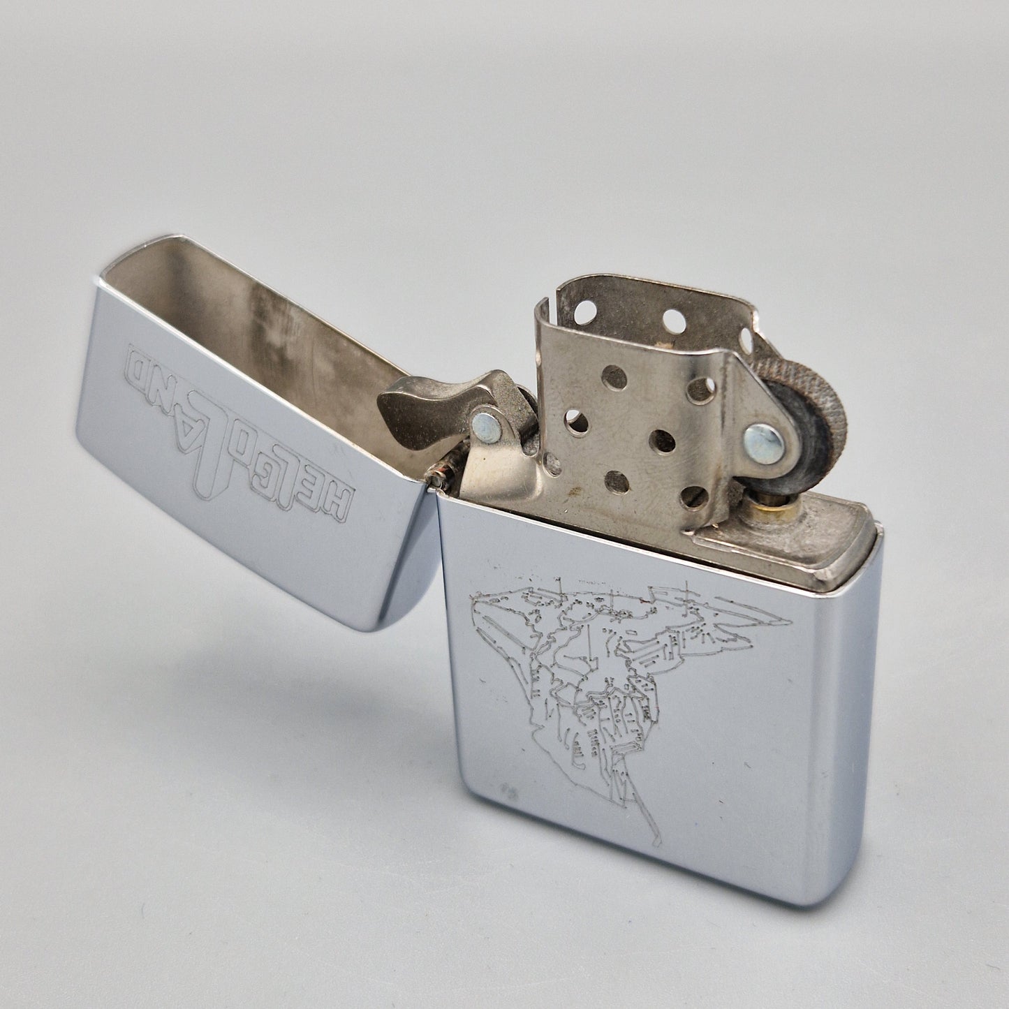Zippo Feuerzeug Helgoland	D XIV (1998)	Lighter - gebraucht - ohne OVP