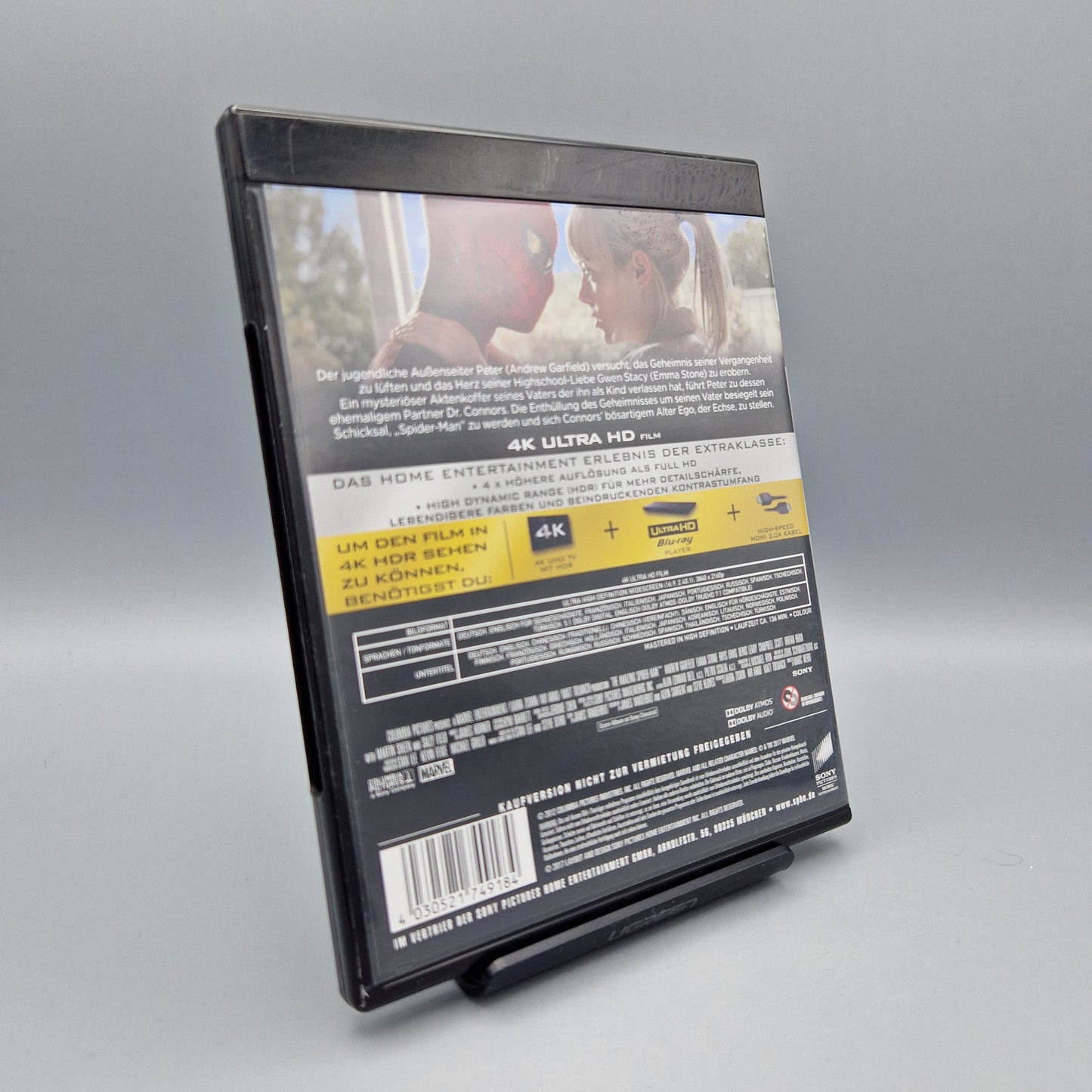 4K Ultra HD Blu-Ray: Marvel The Amazing Spider-Man