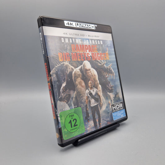 4K Ultra HD Blu-Ray: Rampage: Big Meets Bigger		mit Dwayne Johnson