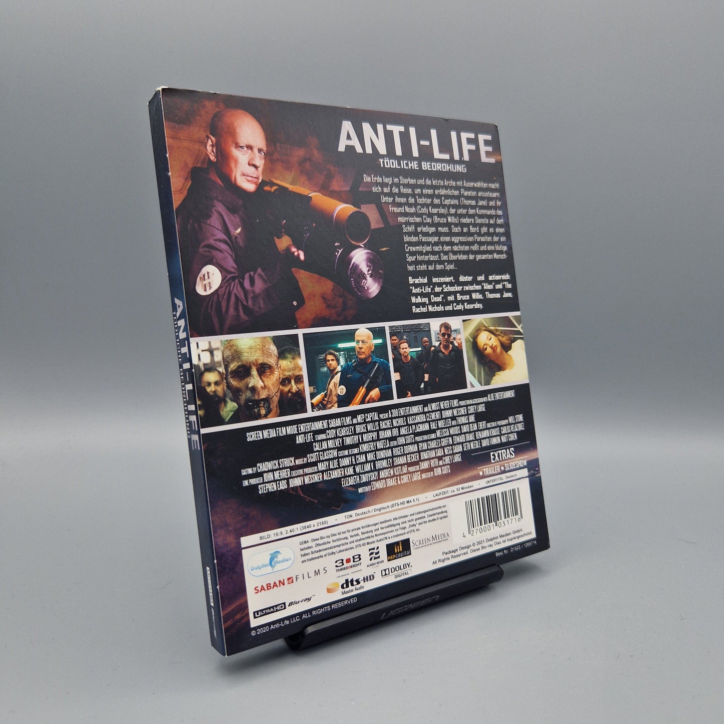 4K Ultra HD Blu-Ray: Anti-Life - Tödliche Bedrohung		mit Bruce Willis
