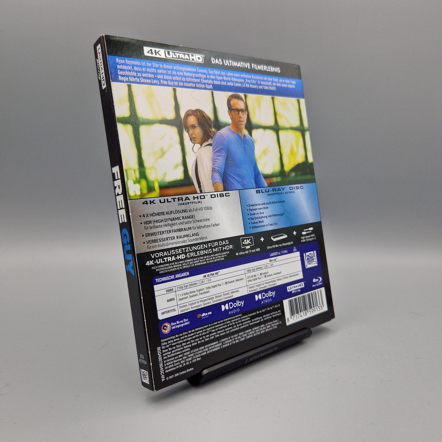 4K Ultra HD Blu-Ray: Free Guy		im Pappschuber
