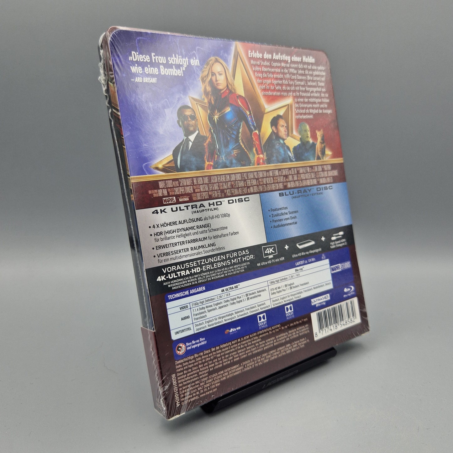 4K Ultra HD Blu-Ray: Captain Marvel	Steelbook NEU